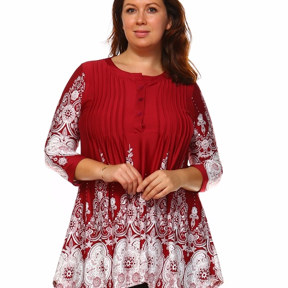 White Mark (2X)Flowy Tunic Top NWOT - Picture 4 of 4